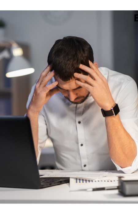 Business man stress
